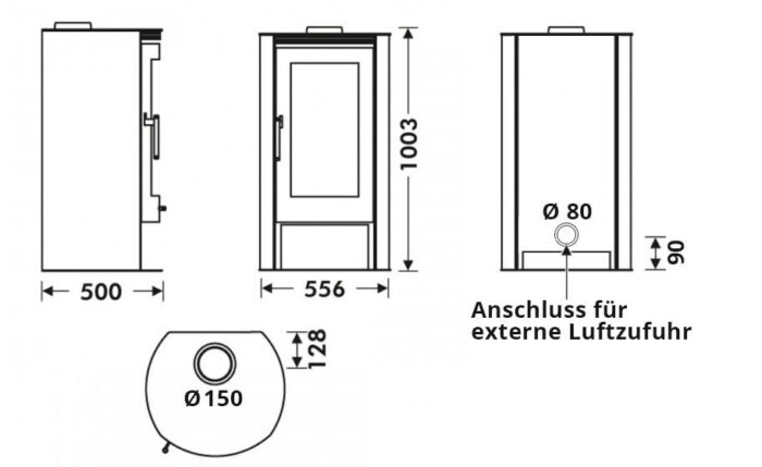 Kaminofen Juhnberg Frido 8kW – Image 2