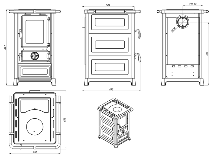 Kaminofen Julius 10kW – Image 3